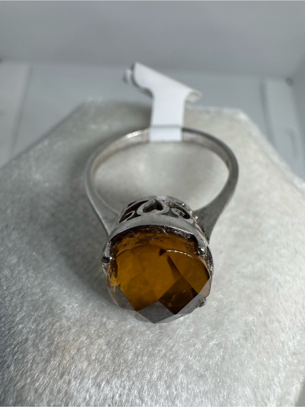 925 Sterling Silver 9K Gold Plated Sultanite Ring Size 8 | Ukrainian ring